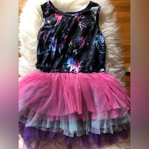 Dark blue sky mermaid fairy tier dress tutu
